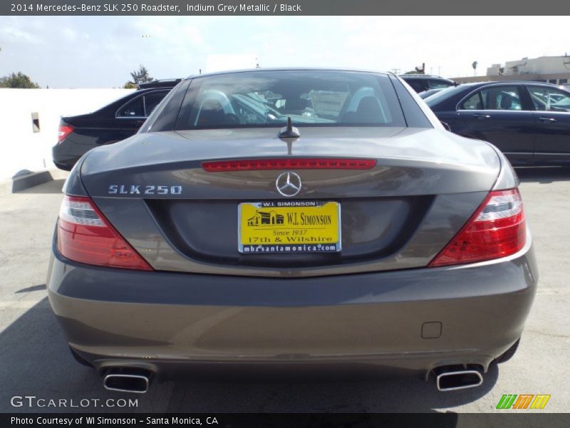 Indium Grey Metallic / Black 2014 Mercedes-Benz SLK 250 Roadster
