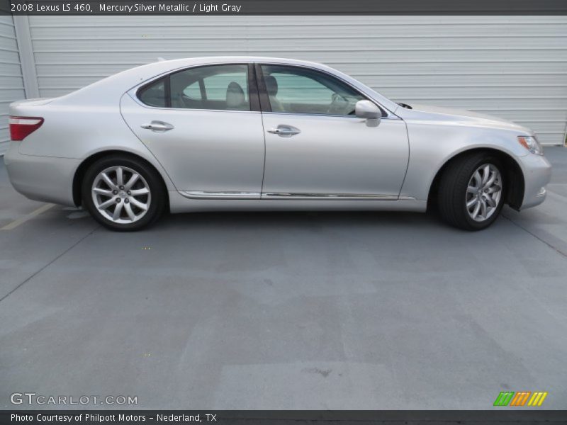 Mercury Silver Metallic / Light Gray 2008 Lexus LS 460
