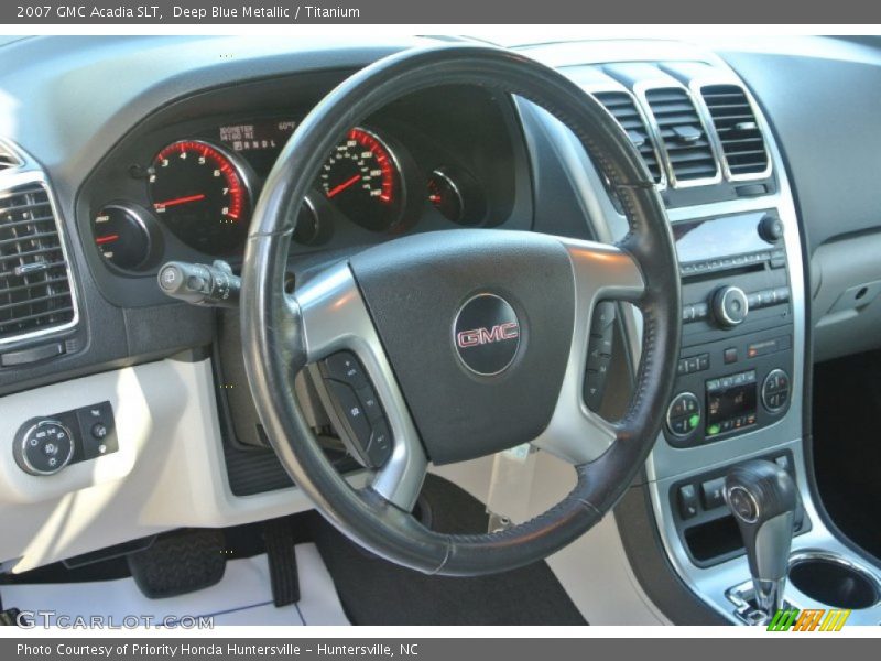 Deep Blue Metallic / Titanium 2007 GMC Acadia SLT