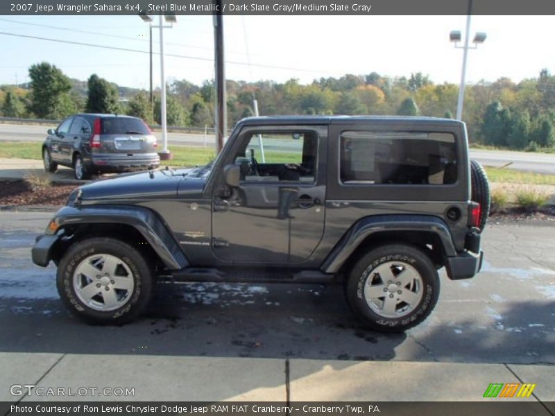 Steel Blue Metallic / Dark Slate Gray/Medium Slate Gray 2007 Jeep Wrangler Sahara 4x4