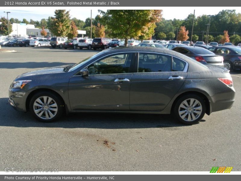 Polished Metal Metallic / Black 2012 Honda Accord EX V6 Sedan