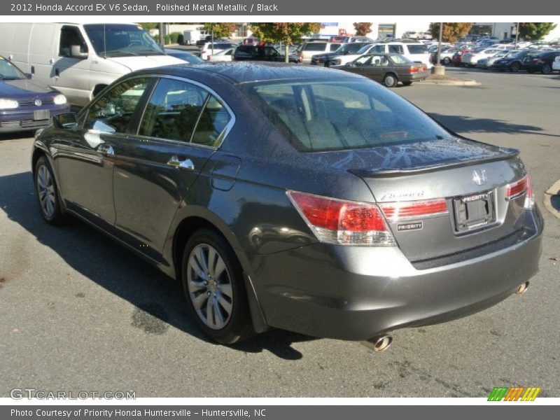 Polished Metal Metallic / Black 2012 Honda Accord EX V6 Sedan