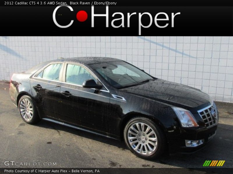 Black Raven / Ebony/Ebony 2012 Cadillac CTS 4 3.6 AWD Sedan