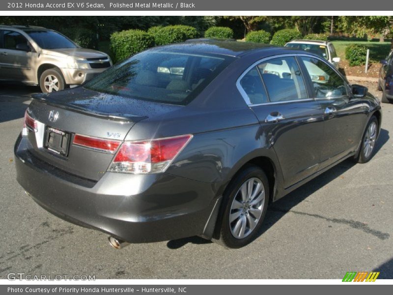 Polished Metal Metallic / Black 2012 Honda Accord EX V6 Sedan