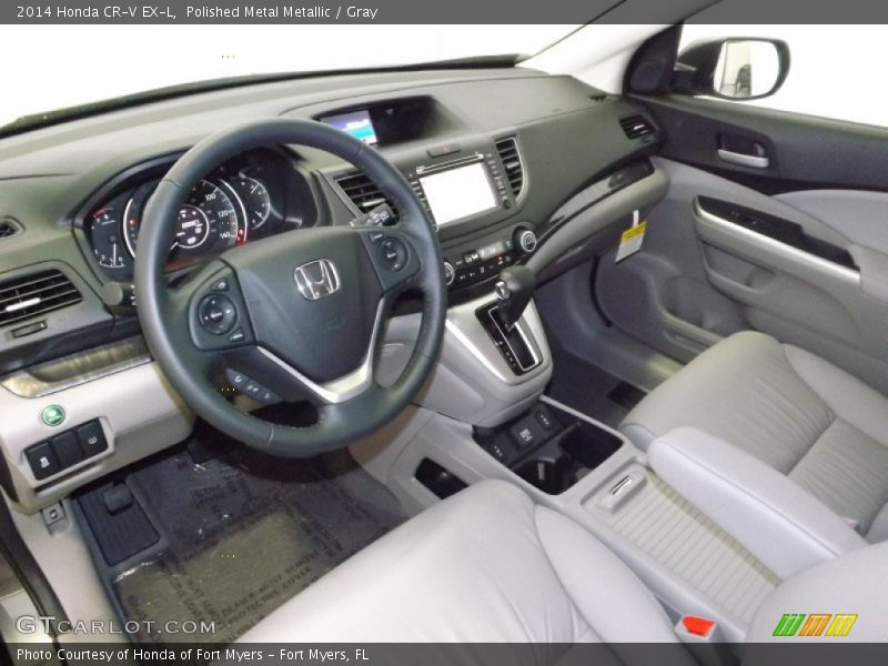 Polished Metal Metallic / Gray 2014 Honda CR-V EX-L