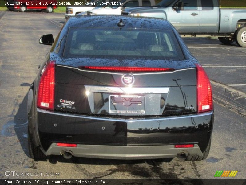 Black Raven / Ebony/Ebony 2012 Cadillac CTS 4 3.6 AWD Sedan