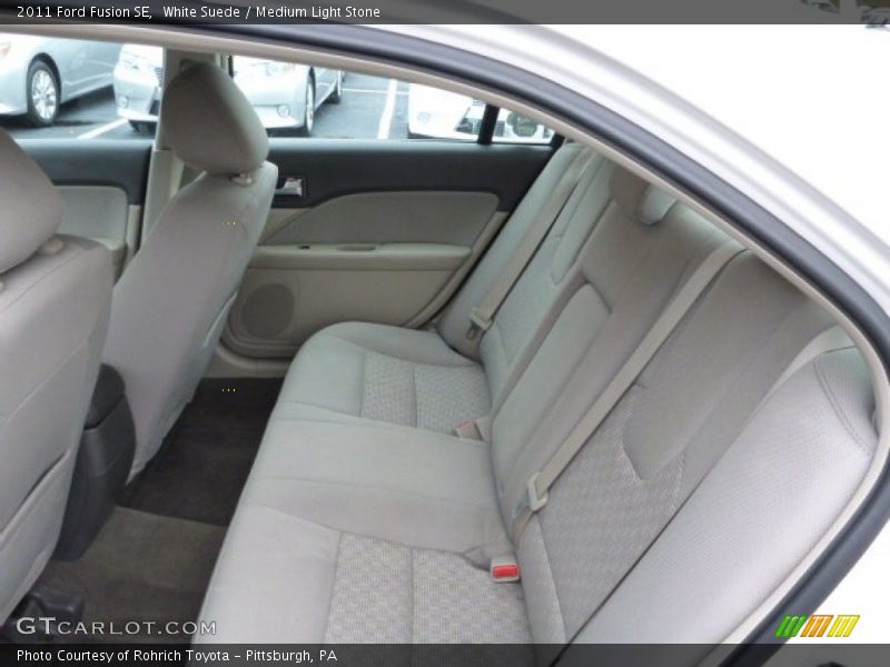 White Suede / Medium Light Stone 2011 Ford Fusion SE