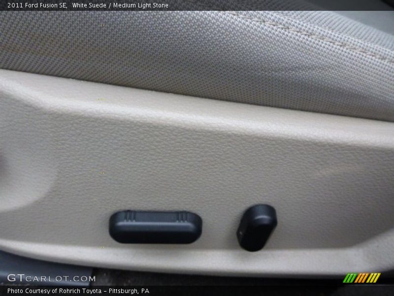 White Suede / Medium Light Stone 2011 Ford Fusion SE