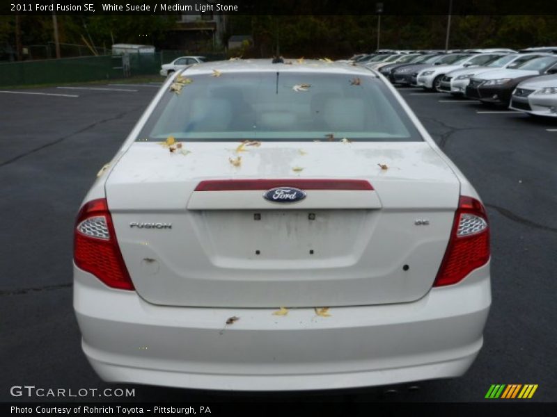 White Suede / Medium Light Stone 2011 Ford Fusion SE