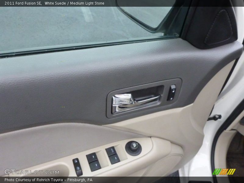 White Suede / Medium Light Stone 2011 Ford Fusion SE