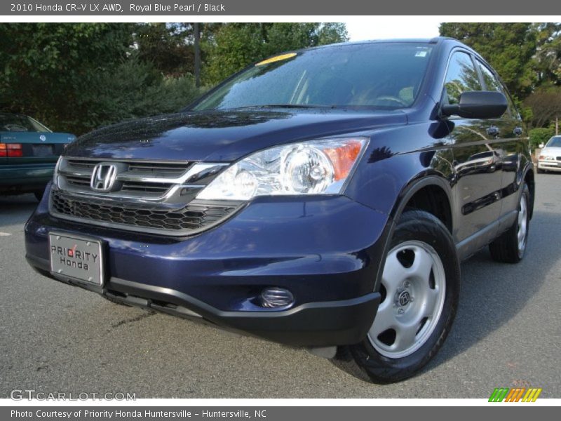 Royal Blue Pearl / Black 2010 Honda CR-V LX AWD