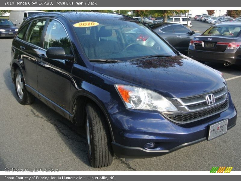 Royal Blue Pearl / Black 2010 Honda CR-V LX AWD