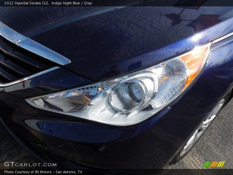 Indigo Night Blue / Gray 2012 Hyundai Sonata GLS