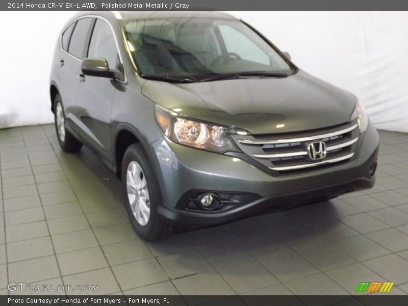 Polished Metal Metallic / Gray 2014 Honda CR-V EX-L AWD
