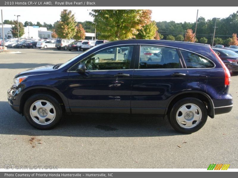 Royal Blue Pearl / Black 2010 Honda CR-V LX AWD