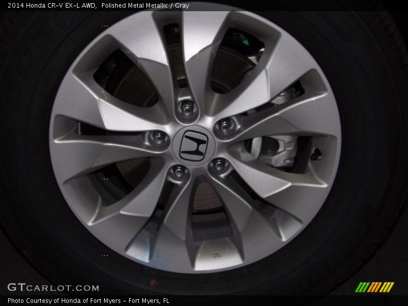 Polished Metal Metallic / Gray 2014 Honda CR-V EX-L AWD
