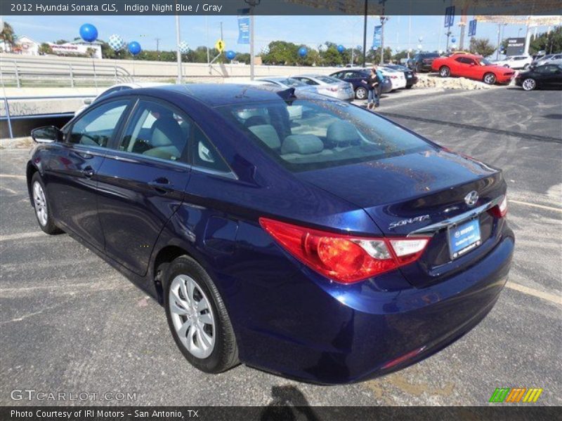 Indigo Night Blue / Gray 2012 Hyundai Sonata GLS