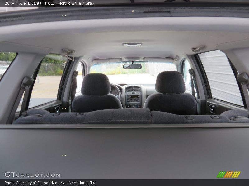 Nordic White / Gray 2004 Hyundai Santa Fe GLS