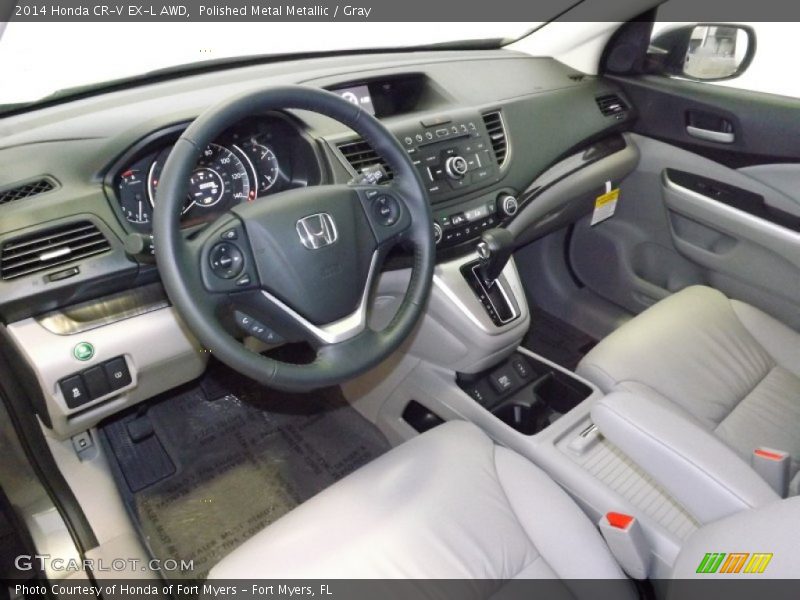 Polished Metal Metallic / Gray 2014 Honda CR-V EX-L AWD