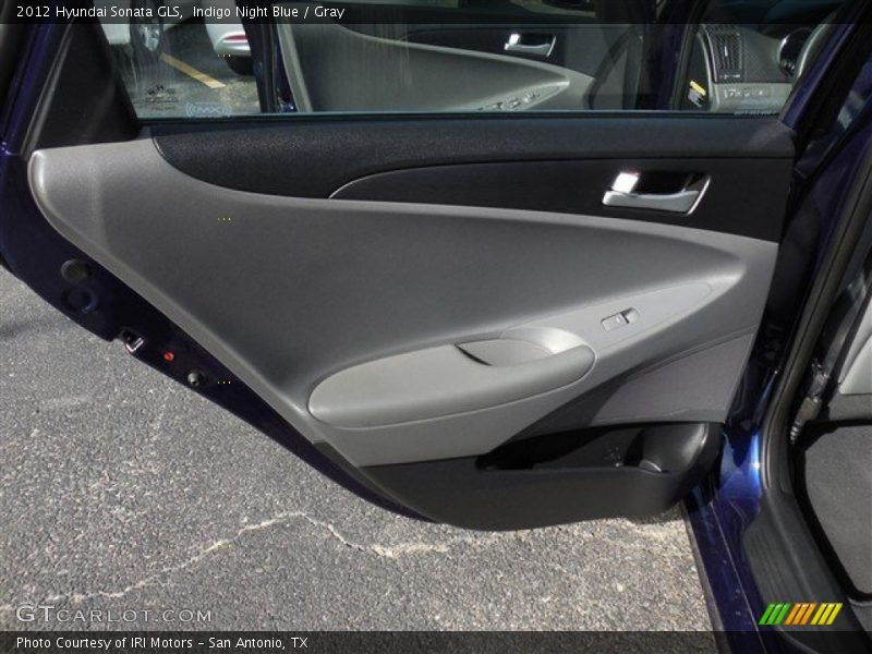 Indigo Night Blue / Gray 2012 Hyundai Sonata GLS