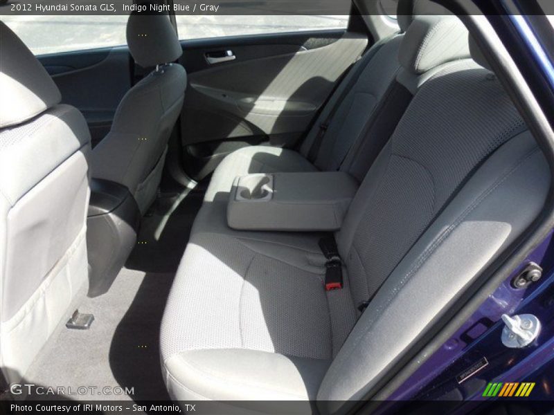 Indigo Night Blue / Gray 2012 Hyundai Sonata GLS
