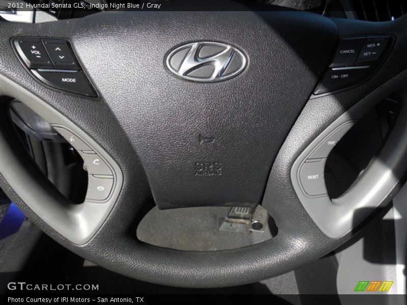Indigo Night Blue / Gray 2012 Hyundai Sonata GLS