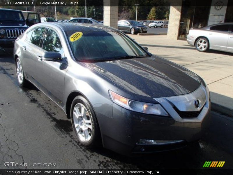 Grigio Metallic / Taupe 2010 Acura TL 3.5