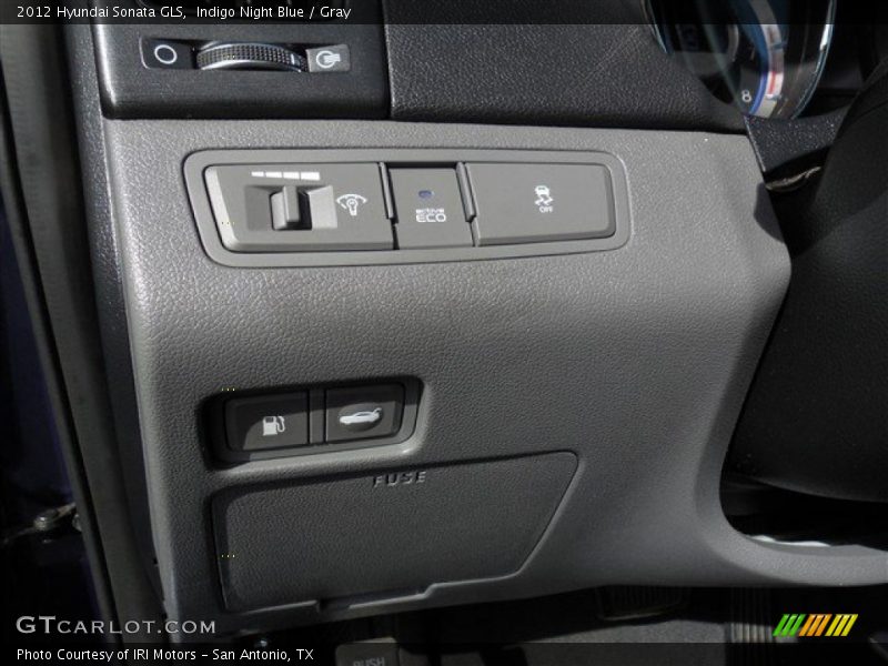 Indigo Night Blue / Gray 2012 Hyundai Sonata GLS