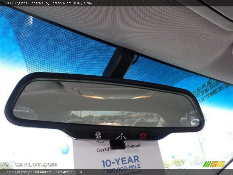 Indigo Night Blue / Gray 2012 Hyundai Sonata GLS