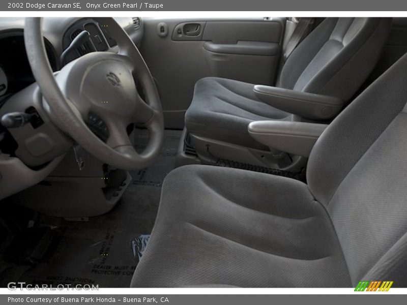 Onyx Green Pearl / Taupe 2002 Dodge Caravan SE