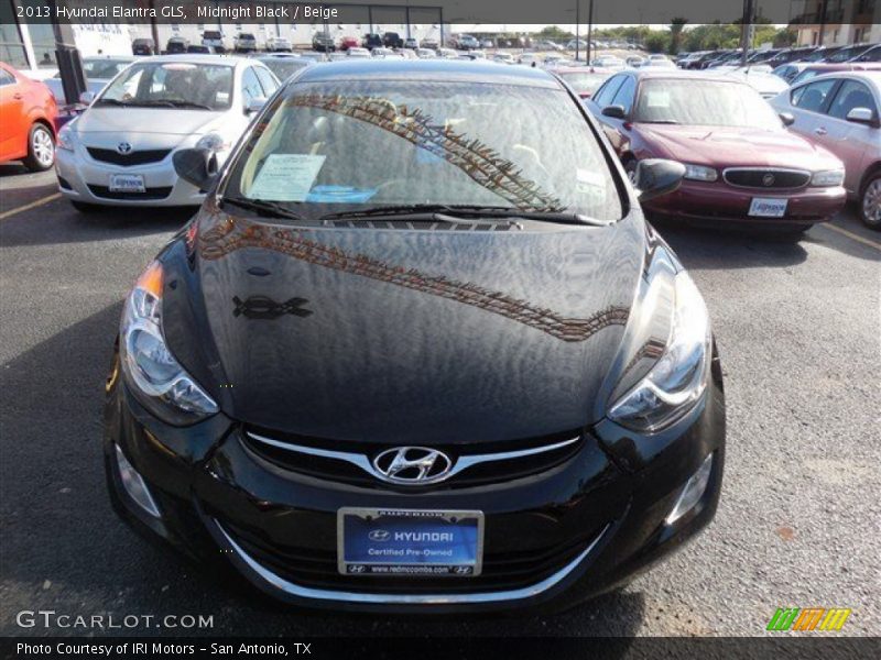 Midnight Black / Beige 2013 Hyundai Elantra GLS