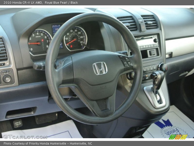 Royal Blue Pearl / Black 2010 Honda CR-V LX AWD