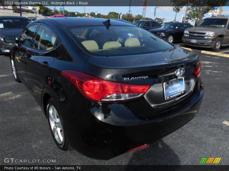 Midnight Black / Beige 2013 Hyundai Elantra GLS