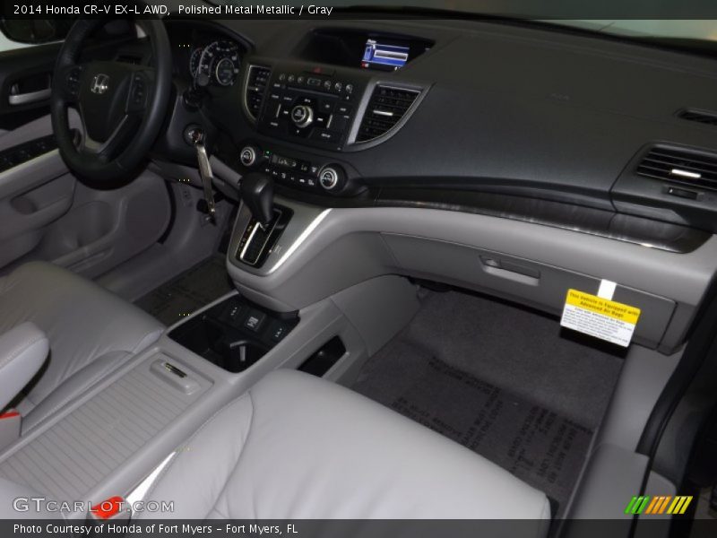 Polished Metal Metallic / Gray 2014 Honda CR-V EX-L AWD
