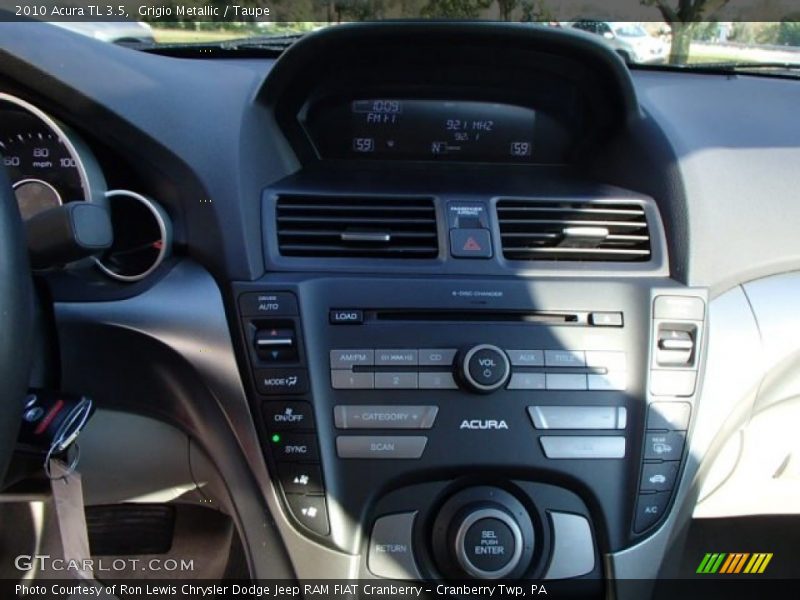 Grigio Metallic / Taupe 2010 Acura TL 3.5