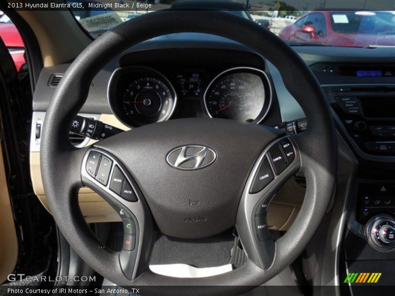 Midnight Black / Beige 2013 Hyundai Elantra GLS