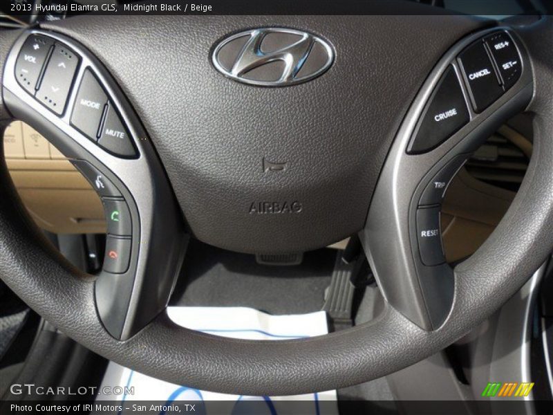 Midnight Black / Beige 2013 Hyundai Elantra GLS