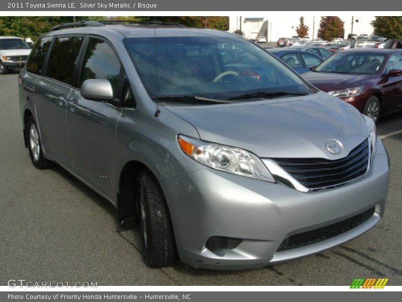 Silver Sky Metallic / Bisque 2011 Toyota Sienna LE