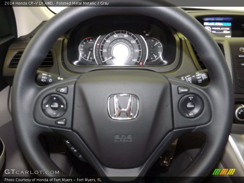 Polished Metal Metallic / Gray 2014 Honda CR-V LX AWD