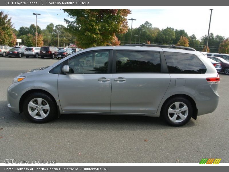 Silver Sky Metallic / Bisque 2011 Toyota Sienna LE