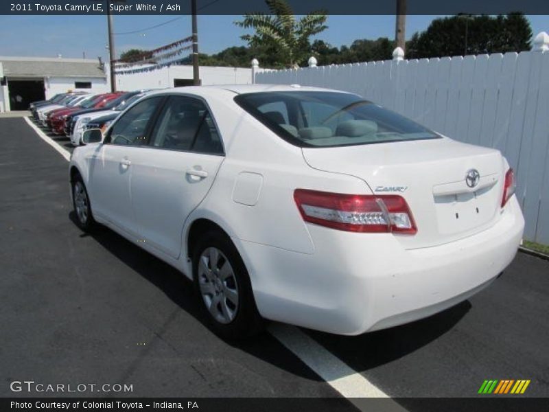 Super White / Ash 2011 Toyota Camry LE