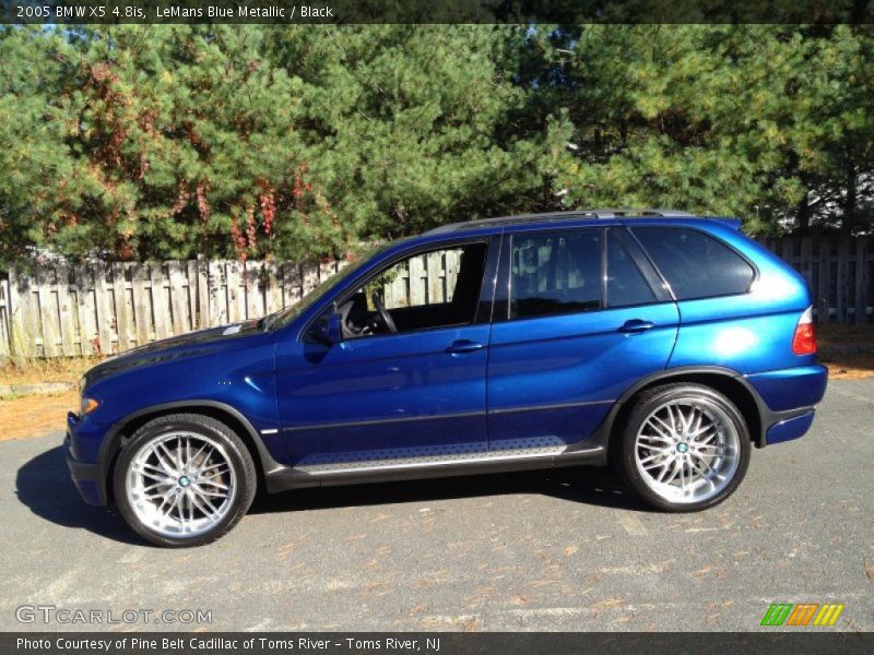 LeMans Blue Metallic / Black 2005 BMW X5 4.8is