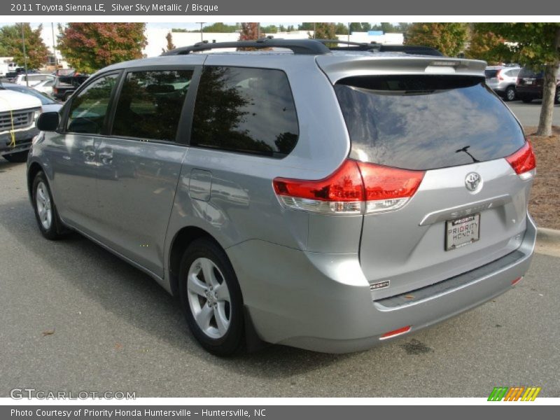 Silver Sky Metallic / Bisque 2011 Toyota Sienna LE