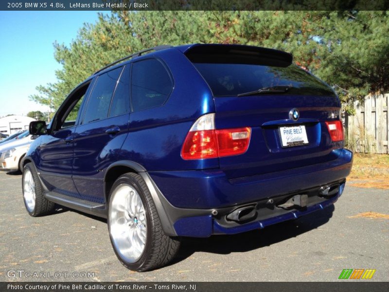 LeMans Blue Metallic / Black 2005 BMW X5 4.8is