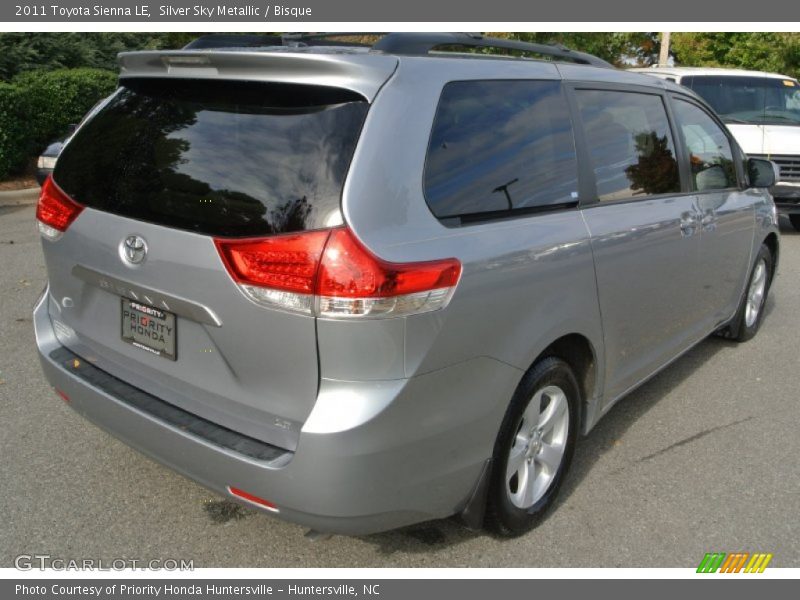 Silver Sky Metallic / Bisque 2011 Toyota Sienna LE