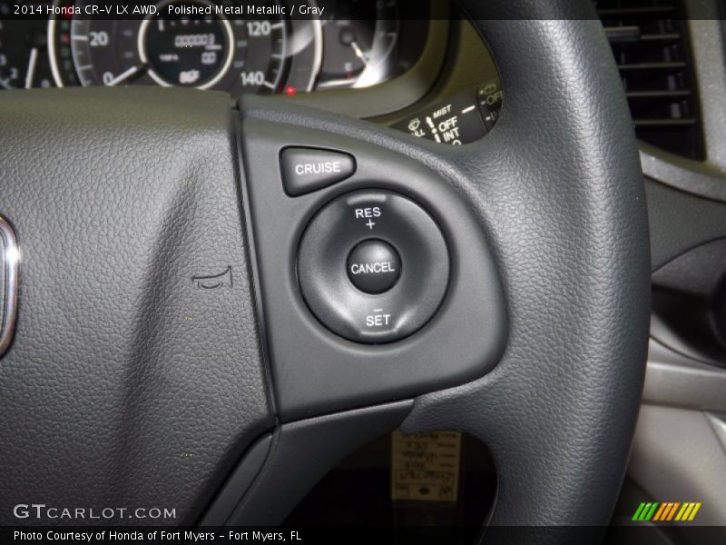 Polished Metal Metallic / Gray 2014 Honda CR-V LX AWD
