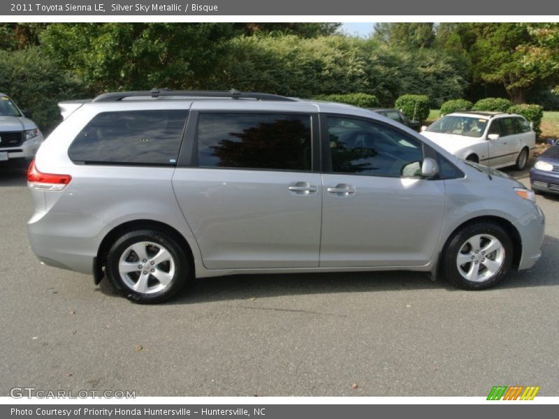 Silver Sky Metallic / Bisque 2011 Toyota Sienna LE