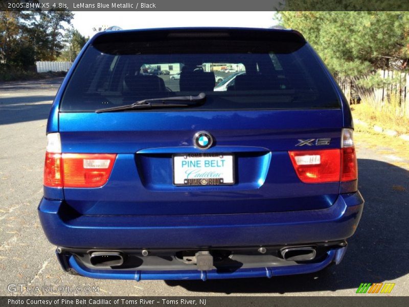 LeMans Blue Metallic / Black 2005 BMW X5 4.8is