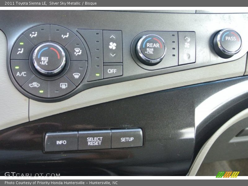 Silver Sky Metallic / Bisque 2011 Toyota Sienna LE