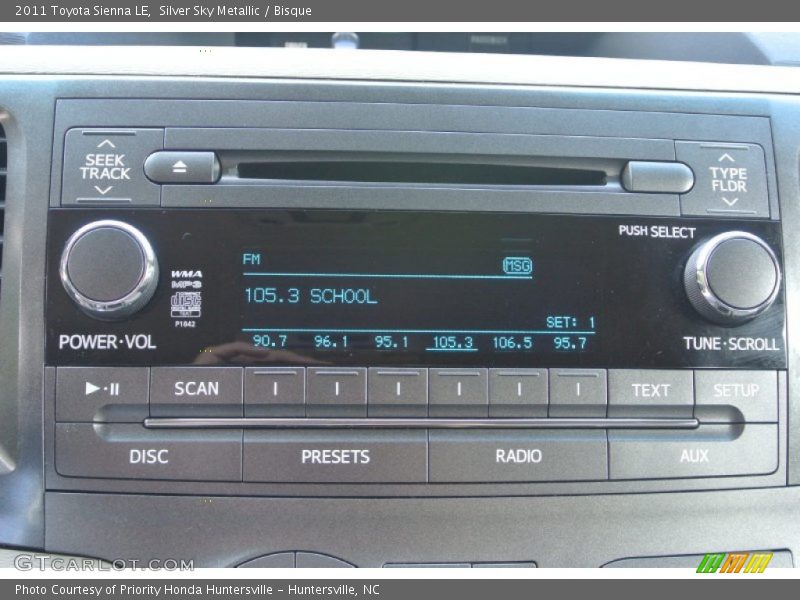 Silver Sky Metallic / Bisque 2011 Toyota Sienna LE